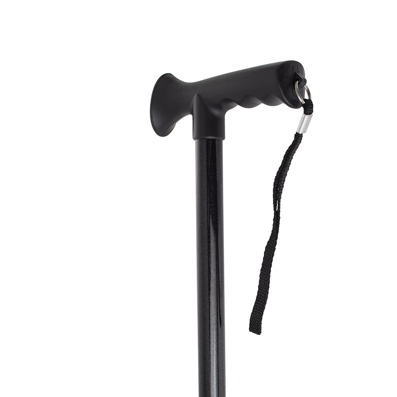 Adjustable Black Gel Handle Walking Stick - Walkingsticks.co.uk